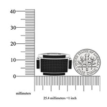Load image into Gallery viewer, Dazzlingrock Collection 0.45 Carat (ctw) Sterling Silver Round Black Diamond Men's Hip Hop Pinky Ring 1/2 CT, Size 10.5