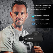 Load image into Gallery viewer, FIT KING Massage Gun Deep Tissue Percussion Muscle Massage Gun for Athletes to Relieve Soreness and Fast Recovery LCD Touch Screen 6 Massage Heads 20 Speed Levels FT-025G