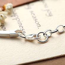 Load image into Gallery viewer, Jewever 925 Sterling Silver Original Fortune Cat Bell Silver Chain Bracelet Women Jewelry Gift