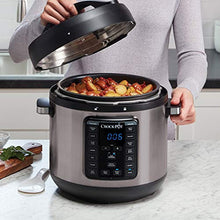 Load image into Gallery viewer, Crock-Pot 8-Quart Multi-Use XL Express Crock Programmable Slow Cooker and Pressure Cooker with Manual Pressure, Boil & Simmer, Black Stainless