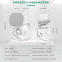 Load image into Gallery viewer, Wearable Breast Pump,Quiet & Hands-Free,Portable,in-Bra Double Electric Breast Pump,Pain Free Strong Breastfeeding Pump Strong Suction (White)