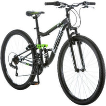 Load image into Gallery viewer, Mongoose 27.5" R4054WMC Ledge 2.1 Men's Bike for a Path, Trail & Mountains,Black, Aluminum Full Suspension Frame, Twist Shifters Through 21 Speeds