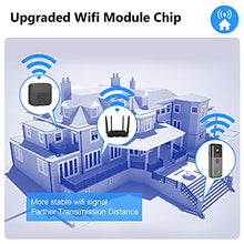 Load image into Gallery viewer, ETSROW Wireless Video Doorbell Camera with Chime, 2K Resolution, 10000mAh Rechargeable Battery, Motion Detection, 2-Way Audio, 166° View, Night Vision, IP65 Weatherproof, Support Local/Cloud Storage