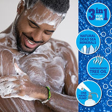 Load image into Gallery viewer, Dead Sea Collection Men’s Body Wash - Pack of 2 (67.6 Fl. Oz) - Sandalwood 3 in 1 Body Wash for Men - Face Wash for Men with Shower Gel for Men and Shampoo for Men to Keeping You Feeling Fresh & Cool