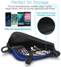 Load image into Gallery viewer, Aduro Sport Bicycle Bike Storage Bag Triangle Saddle Frame Pouch for Cycling (Blue)