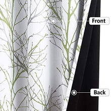 Load image into Gallery viewer, Blackout Sliding Glass Door Curtain 8ft Tree Branch Print Patio Door Curtain 96inches Thermal Insulated Energy Efficient Wide Window Curtain Drapes for Bedroom Living Room Divider 1 Panel 100"w