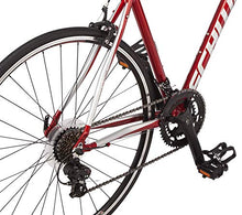 Load image into Gallery viewer, Schwinn Fastback Tourney AL Adult Performance Road Bike, Beginner to Intermediate Bicycle Riders, 700c Wheels, 14-Speed Drivetrain, Large Aluminum Frame, Red