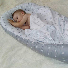 Load image into Gallery viewer, Newborn Lounger, KOBWA Portable Soft Breathable Baby Bed, Removable Cover Baby Bionic Bed for Infants Toddlers - 100% Cotton Crib Mattress for Bedroom Travel