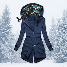 Load image into Gallery viewer, Aniywn Women's Soft Fleece Comfortable Jacket High Neck Casual Solid Basic Lightweight Full Zip Pocket Hoodie Sweatshirts Navy