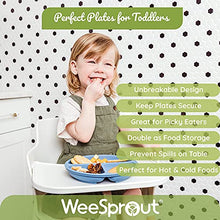 Load image into Gallery viewer, WeeSprout Suction Plates for Babies & Toddlers | 100% Silicone | Plates Stay Put with Suction Feature | Divided Design | Microwave & Dishwasher Safe | 3 Pack