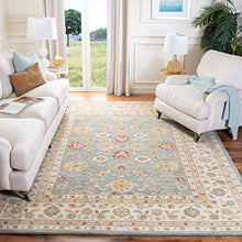 Load image into Gallery viewer, Safavieh Antiquities Collection AT822A Handmade Traditional Oriental Grey Blue and Beige Wool Area Rug (5' x 8')