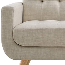 Load image into Gallery viewer, Millbury Home Elena Modern Fabric Contemporaty Armchair Singer Sofa for Living Room Furniture, Cream