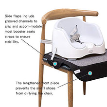 Load image into Gallery viewer, Funbliss Extra Large Booster Chair Protector Cover,Dining Chair Seat Cover for Booster Seat,Non-Slip PVC Backing, Upgrade 600D Waterproof Material ,Easy to Wipe Clean(Black+Grey)