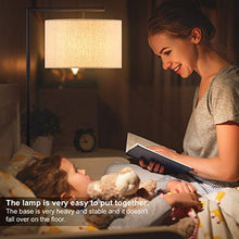 Load image into Gallery viewer, LED Modern Floor Lamp, Anbomo Standing Accent Light,Tall Pole Lamp with Hanging Drum Shade for Living Room, Bedrooms, Office