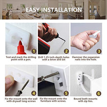 Load image into Gallery viewer, Furniture Straps (10 Pack) Baby Proofing Anti Tip Furniture Anchors Kit, Cabinet Wall Anchors Protect Toddler and Pet from Falling Furniture, Adjustable Child Safety Straps Earthquake Resistant