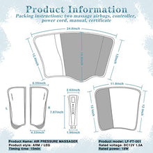 Load image into Gallery viewer, Compression Leg Massager, Muscle Fatigue Massager for Leg, Calf Air Massager for Circulation, Foot Massager with Heat, Gifts for Women,Men