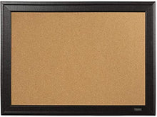 Load image into Gallery viewer, Quartet Cork Board Bulletin Board, 11” x 17” Framed Corkboard, Black Frame, Decorative Hanging Pin Board, Perfect for Office & Home Decor, Home School Message Board or Vision Board (79279)