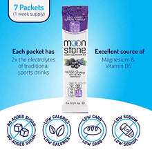 Load image into Gallery viewer, Moonstone Nutrition | Electrolytes Powder Packets Designed by Doctors to Rapidly Rehydrate, Balance PH, Kidney Health Supplement with Magnesium, Potassium, Vitamin B6, No Added Sugar | 7Pk, Wild Berry