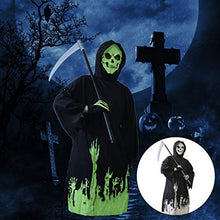Load image into Gallery viewer, Lulu Home Halloween Kids Costume, Glow in The Dark Grim Reaper Halloween Scary Kids Costume Boys Phantom Kids Costume