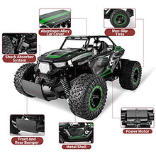 Load image into Gallery viewer, BEZGAR TB142 RC Cars-1:14 Scale Remote Control Car, 2WD High Speed 20 Km/h All Terrains Electric Toy Off Road RC Vehicle Truck Crawler with Two Rechargeable Batteries for Boys Kids and Adults-Green