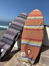 Load image into Gallery viewer, Mexican Blanket Surfboard Bag (Red/ Yellow/ Orange, 9'6" Longboard)