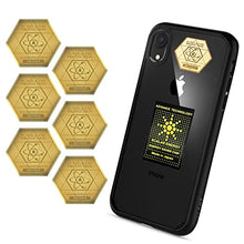 Load image into Gallery viewer, 5G&EMF Blockers for Mobile Phones – EMF Protection Cell Phone Stickers - 24K Gold Neutralizer - 5G Mobile Phone Protector - Anti-Radiation Shields - 5G Protection for All Devices - BIO Card&Saver Chip