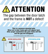 Load image into Gallery viewer, Regalo Home Accents Extra Tall and Wide Baby Gate, Bonus Kit, Includes Décor Hardwood, 4-Inch Extension Kit, 4-Inch Extension Kit, 4 Pack Pressure Mount Kit and 4 Pack Wall Cups and Mounting Kit