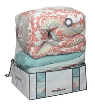 Load image into Gallery viewer, Compactor Space Saver Vacuum Storage Solution Vacuum Bag to Protect Clothes, Pillows, Duvets, Comforters, Blankets (XXL (26"x20"x11"), Classic White)
