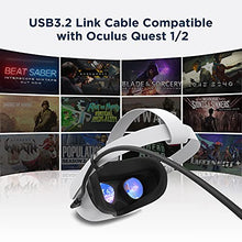 Load image into Gallery viewer, KIWI design Link Cable for Oculus/Meta Quest 2/1, 10 Feet/3m USB C 3.2 Gen1 Cable, Black
