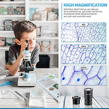Load image into Gallery viewer, AmScope M162C-2L-PB10-WM-SP14-50P100S 40X-1000X Beginners Microscope Kit for Kids & Students w/Complete Science Accessory Kit + World of The Microscope Book