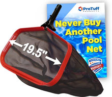 Load image into Gallery viewer, Pool Net Skimmer Fine Mesh - ProTuff Unlimited Free Replacements - 3X Faster Pro Grade Pool Nets for Cleaning Heavy Duty Leaf, Small & Large Debris Messes