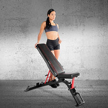 Load image into Gallery viewer, CAP Barbell Strength FID Workout Bench | Flat Incline Decline Positions, Black/Red