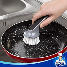 Load image into Gallery viewer, MR.SIGA Pot and Pan Cleaning Brush, Dish Brush for Kitchen, Pack of 2