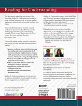 Load image into Gallery viewer, Reading for Understanding: How Reading Apprenticeship Improves Disciplinary Learning in Secondary and College Classrooms