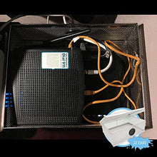 Load image into Gallery viewer, Upgraded – WiFi Router Cover, EMF Guard, Blocks 90-95% of EMF RF Waves, 12” x 9” x 3”, EMF WiFi Cover, WiFi Radiation Cover, EMF Protection Router, Router Shield Universal Fit – Silver