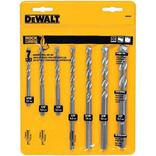 Load image into Gallery viewer, DEWALT Masonry Drill Bit Set, Percussion, Concrete & Block, 7-Piece (DW5207)