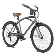 Load image into Gallery viewer, New 26" Mens Kent Bayside 7 Speed Bicycle Shimano Steel Frame Hot Rod Cruiser