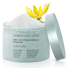 Load image into Gallery viewer, Onsen Secret Exfoliating Body Scrub, Dead Sea Salt with Natural Japanese Hot Spring Minerals, Coconut Oil, Jojoba Oil, Japanese Body Scrub for Women, (Ylang-Ylang)