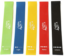Load image into Gallery viewer, Fit Simplify Resistance Loop Exercise Bands for Home Fitness, Stretching, Strength Training, Physical Therapy, Workout Bands, Pilates Flexbands, Set of 5