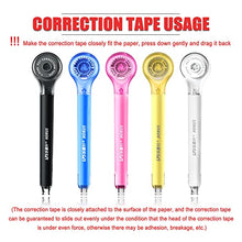 Load image into Gallery viewer, 5pcs Correction Tape Pen, White, 1/5" x 236", Push-pull Protectiv