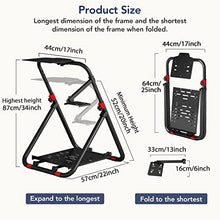 Load image into Gallery viewer, DIWANGUS Racing Steering Wheel Stand Collapsible Tilt-Adjustable Racing Stand for Logitech G920 G29 G923 Supporting Thrustmaster T300 T150 TX T248 458 Xbox PS4 PS5 PC