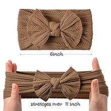 Load image into Gallery viewer, 12 Pack Baby Nylon Headbands Hairbands Hair Bow Elastics Handmade Hair Accessories for Baby Girls Newborn Infant Toddlers Kids