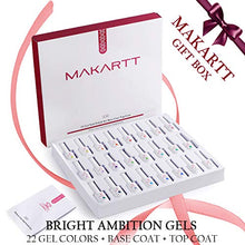 Load image into Gallery viewer, Makartt Gel Nail Polish Kit- 22 Pastel Summer Gel Colors Gel Nail Polish 8ML Base Coat Top Coat Soak Off Gel P-30