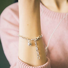 Load image into Gallery viewer, Jewever 925 Sterling Silver Original Fortune Cat Bell Silver Chain Bracelet Women Jewelry Gift