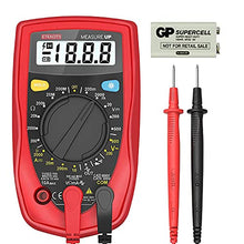Load image into Gallery viewer, Etekcity Digital Multimeter, Voltage Tester Volt Ohm Amp Meter with Continuity, Diode and Resistance Test, Dual Fused for Anti-Burn, Red, MSR-R500