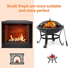 Load image into Gallery viewer, Utheer Gas Fireplace Logs, White Birch Fireplace Logs 6-Piece Small Size, Ceramic Wood Gas Fireplace Logs for Gas Fireplace, Fire Pit, Gas Inserts, Ventless & Vent Free, Indoor, Outdoor