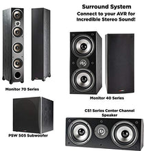 Load image into Gallery viewer, Polk Audio Monitor 40 Series II Bookshelf Speaker (Black, Pair) - Big Sound, High Performance | Perfect for Small or Medium Size Rooms