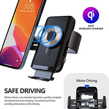Load image into Gallery viewer, JOYVEVA Wireless Car Charger, Fast Charging Auto Clamping Car Mount, Air Vent Dashboard Car Phone Holder for Galaxy S22/S22+/S22 Ultra/Note21 Ultra/S21 iPhone13 Series/12/11/X(with QC3.0 Car Adapter)