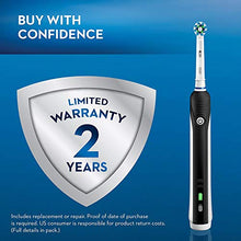 Load image into Gallery viewer, Oral-B 1000 CrossAction Electric Toothbrush, Black, Powered by Braun