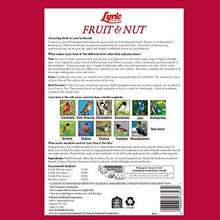 Load image into Gallery viewer, Lyric Fruit and Nut Wild Bird Seed, High Energy Wild Bird Food Mix, 20 lb. Bag